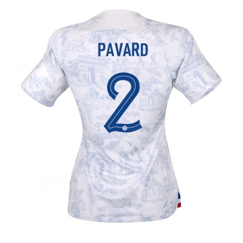 Frankrike Benjamin Pavard #2 Bortatröja Kvinnor VM 2022 Kortärmad